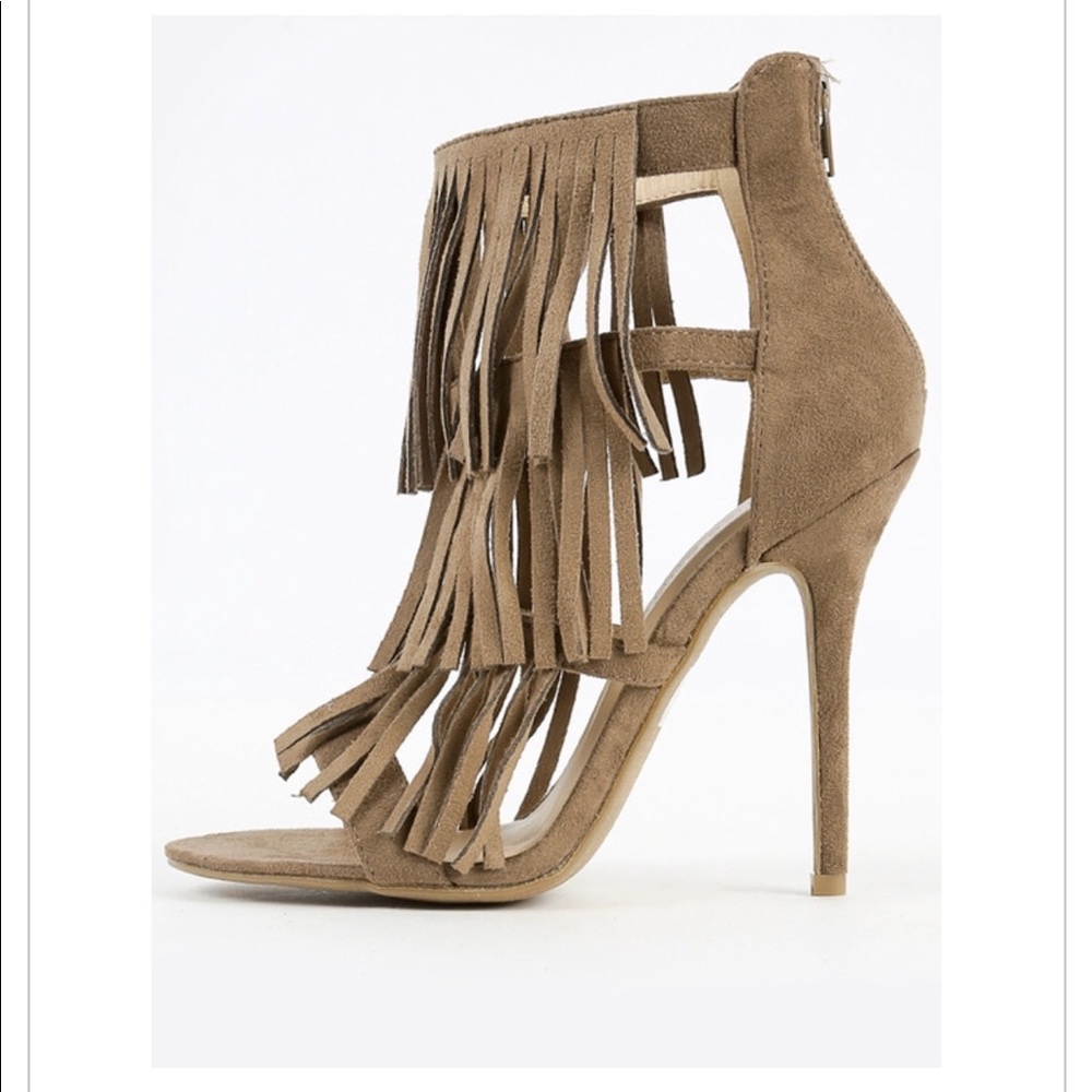 NWOT Never worn! Sexy fringe heels